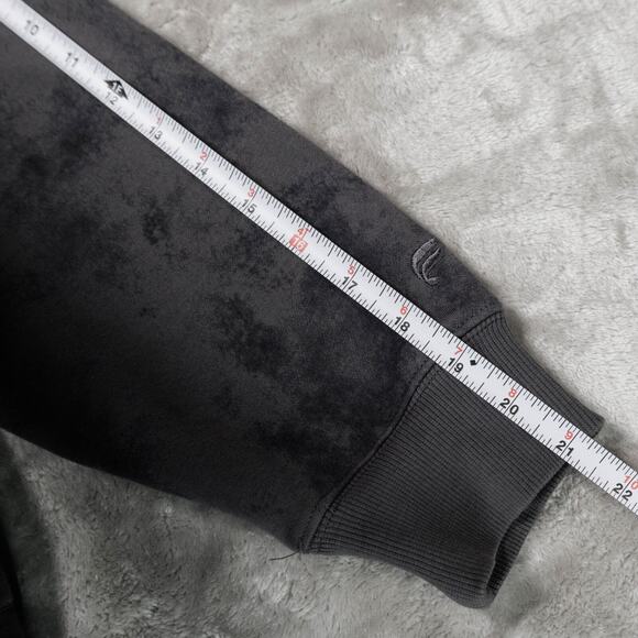 Fabletics Cozy Fleece Gray Tie Dye 1/2 Zip Sweatshirt XL Pants S Matching Set - Picture 7 of 16